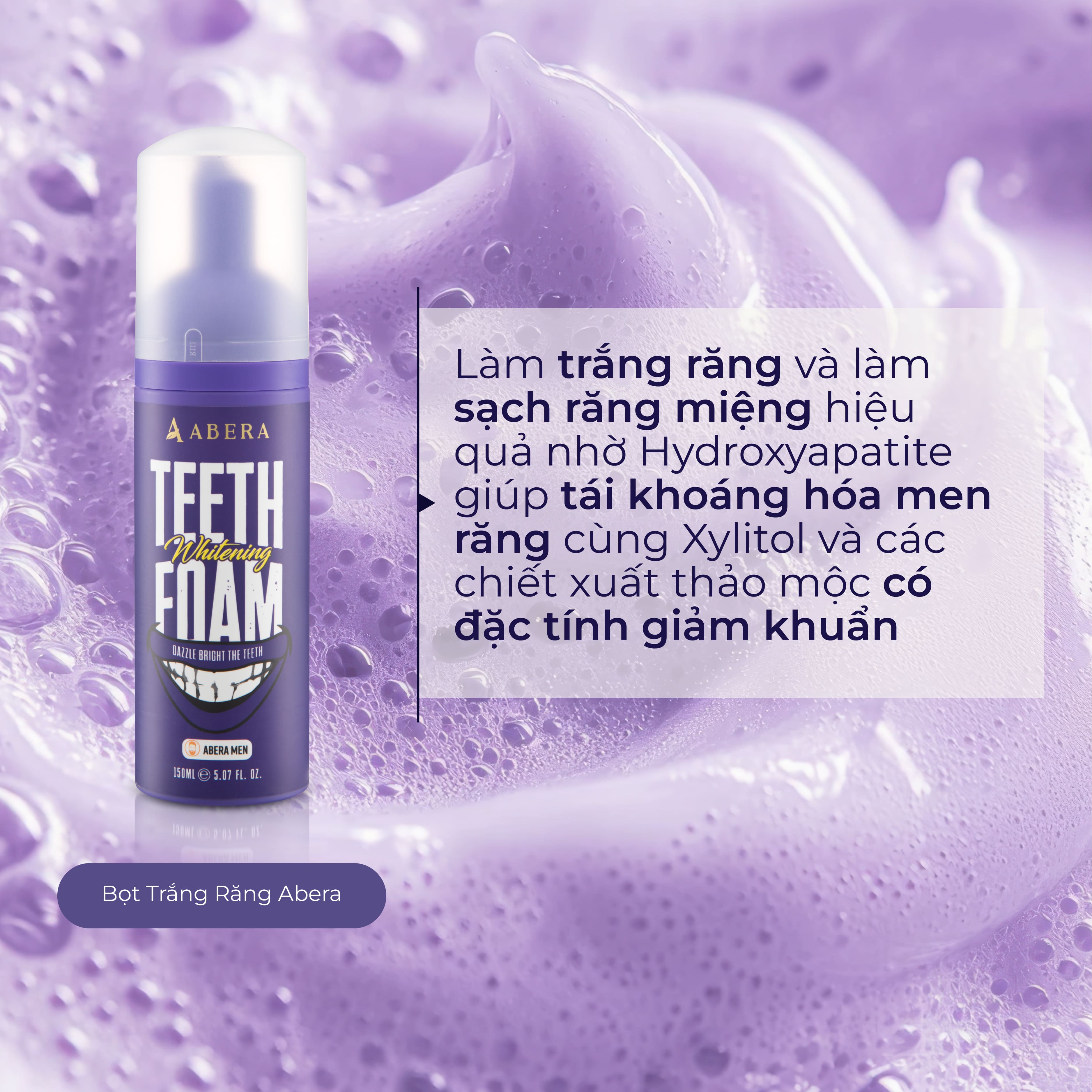 Bọt Trắng Răng Abera Men
