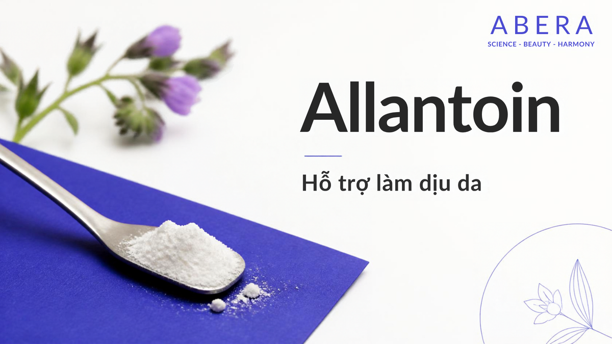 Allantoin: Hỗ trợ làm dịu, chăm sóc bề mặt và duy trì làn da mềm mại