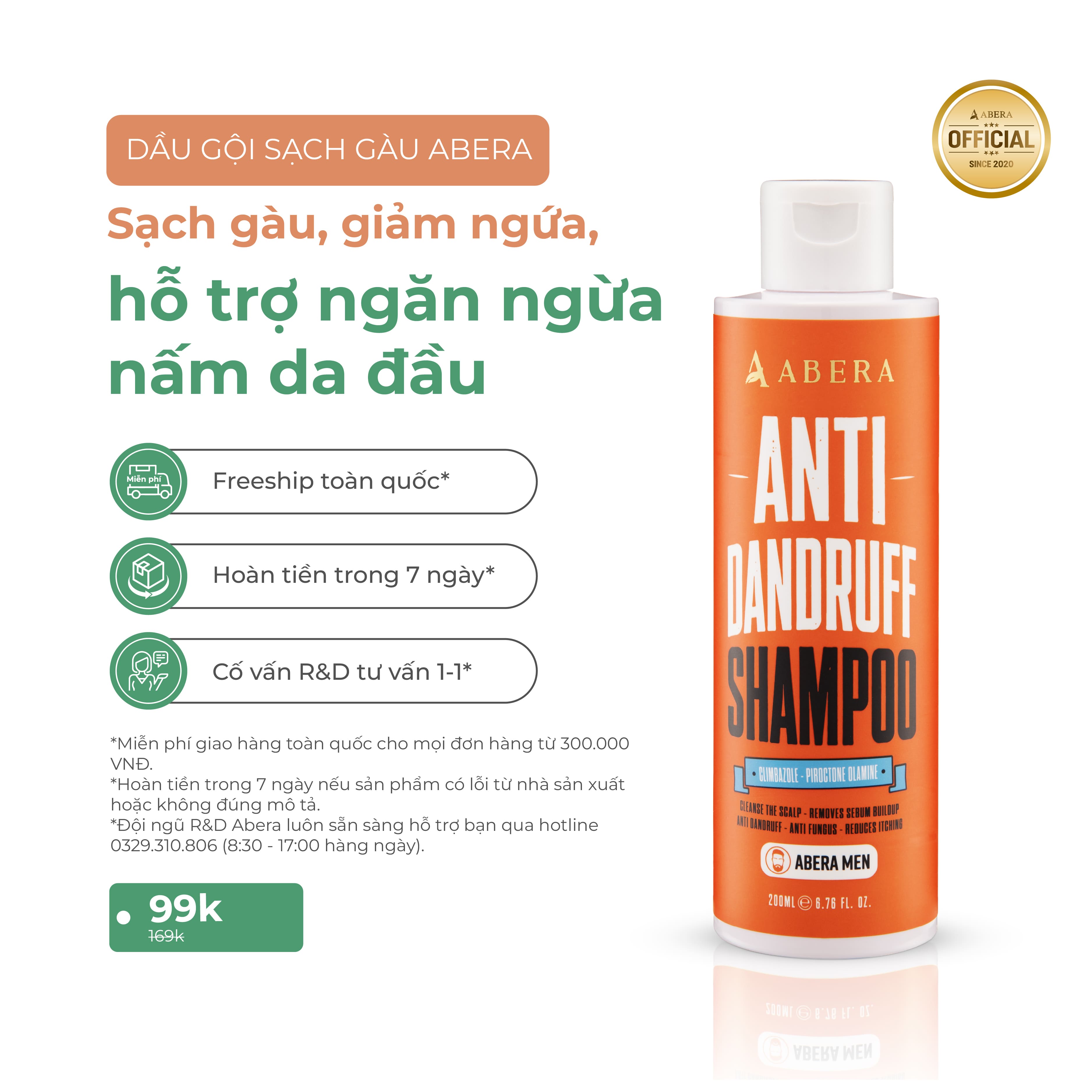 Abera Men Anti-Dandruff Shampoo