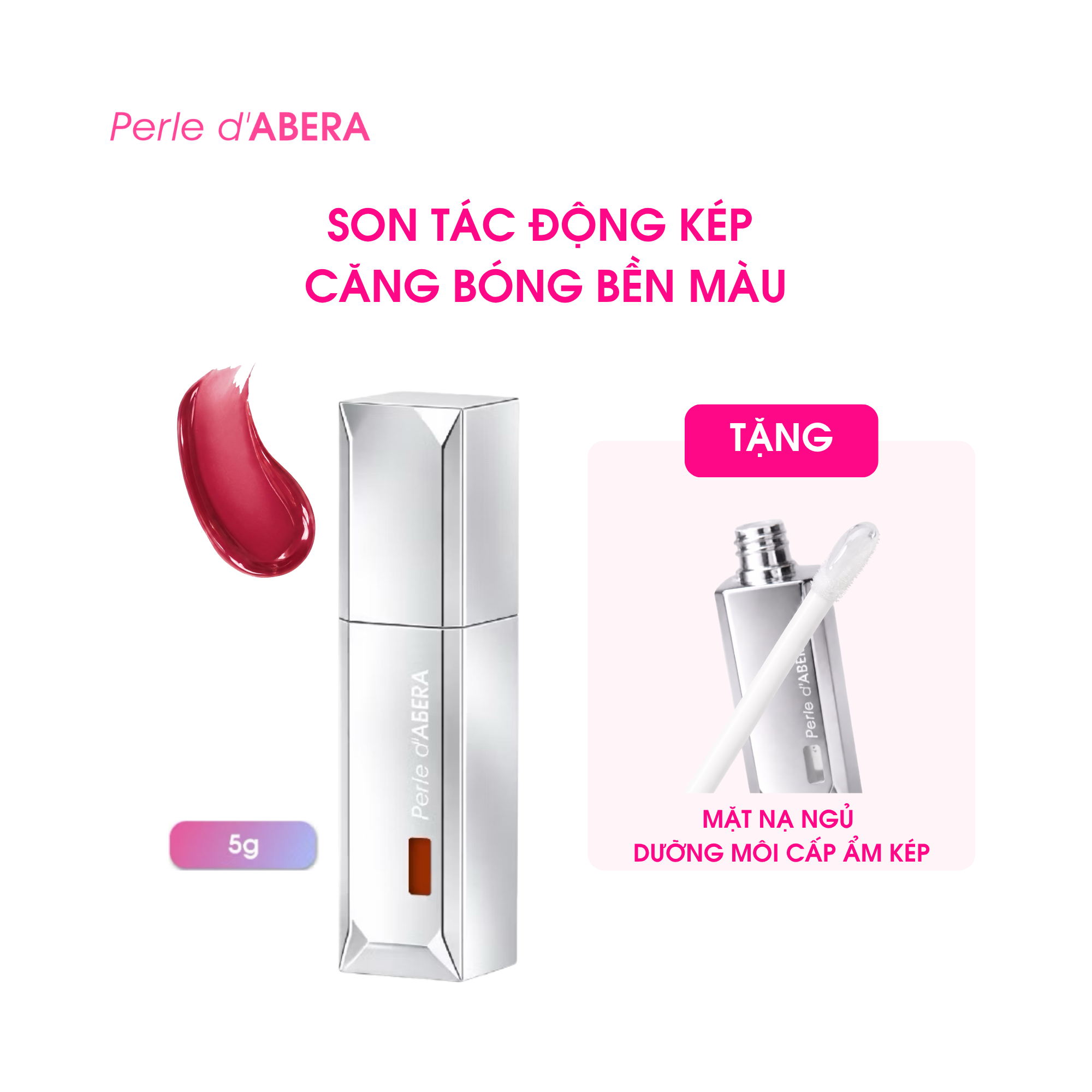 Perle d'Abera Veil Dual Tinted Glowy Lip Elixir